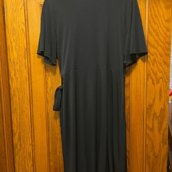Micheal Kors faux wrap dress NAVY Size L - Picture 3 of 3
